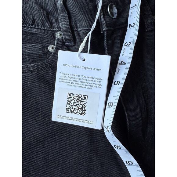 GANNI womens Betzy Slim Flare Full Length Jeans size 26 Washed Black 26x32 $215 - Picture 8 of 8